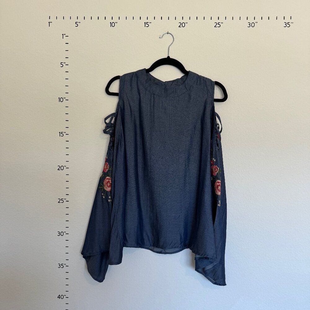 Bluheaven Denim Long Sleeve Blouse